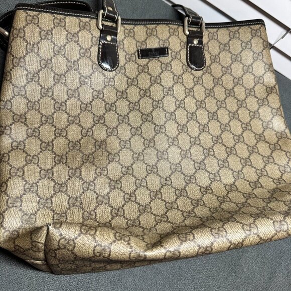 👜 GUCCI TOTE - GG MONOGRAM CANVAS 👜 - Picture 13 of 16